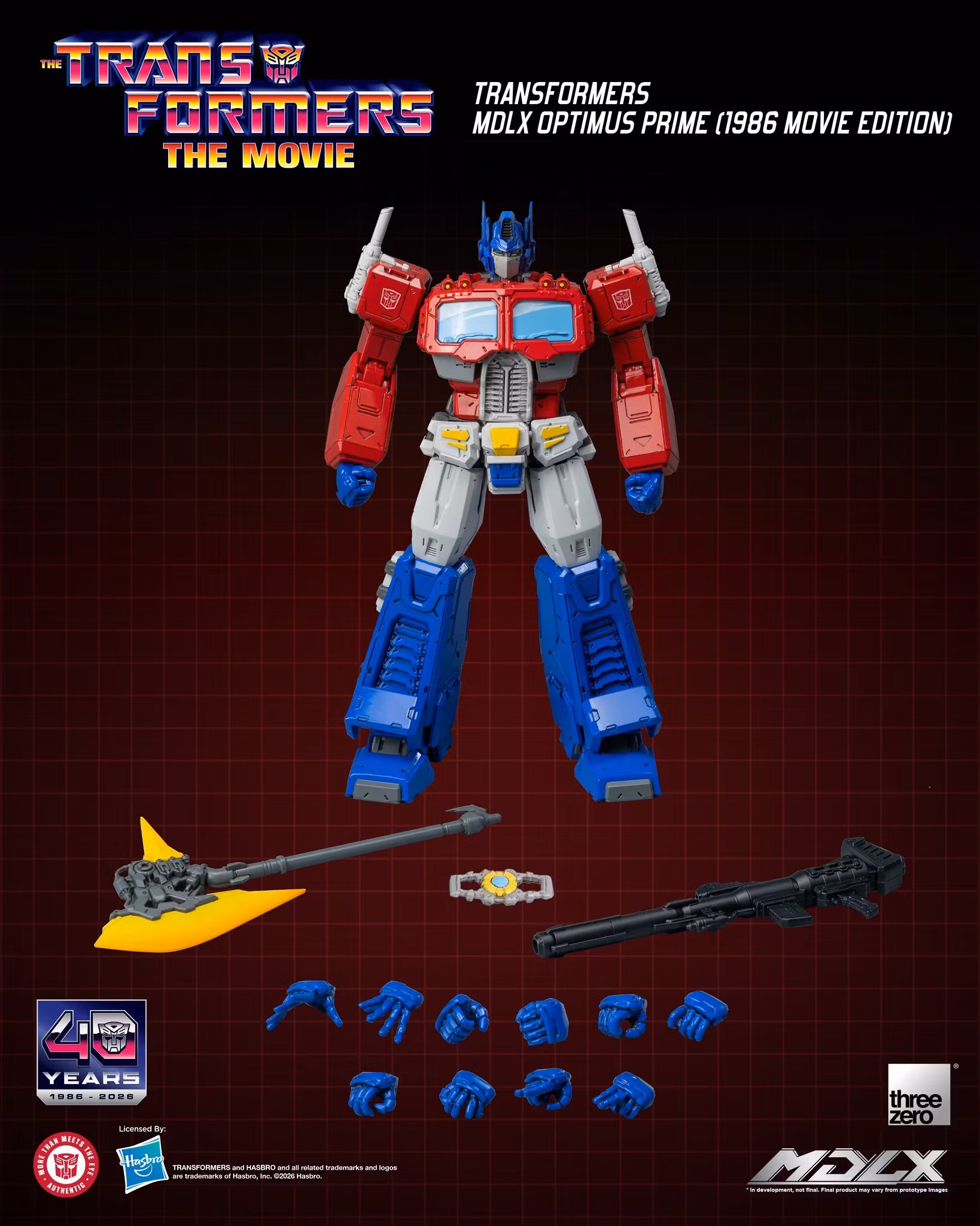 The Transformers: The Movie 40th Anniversary MDLX Optimus Prime (1986 Movie Edition) Action Figure