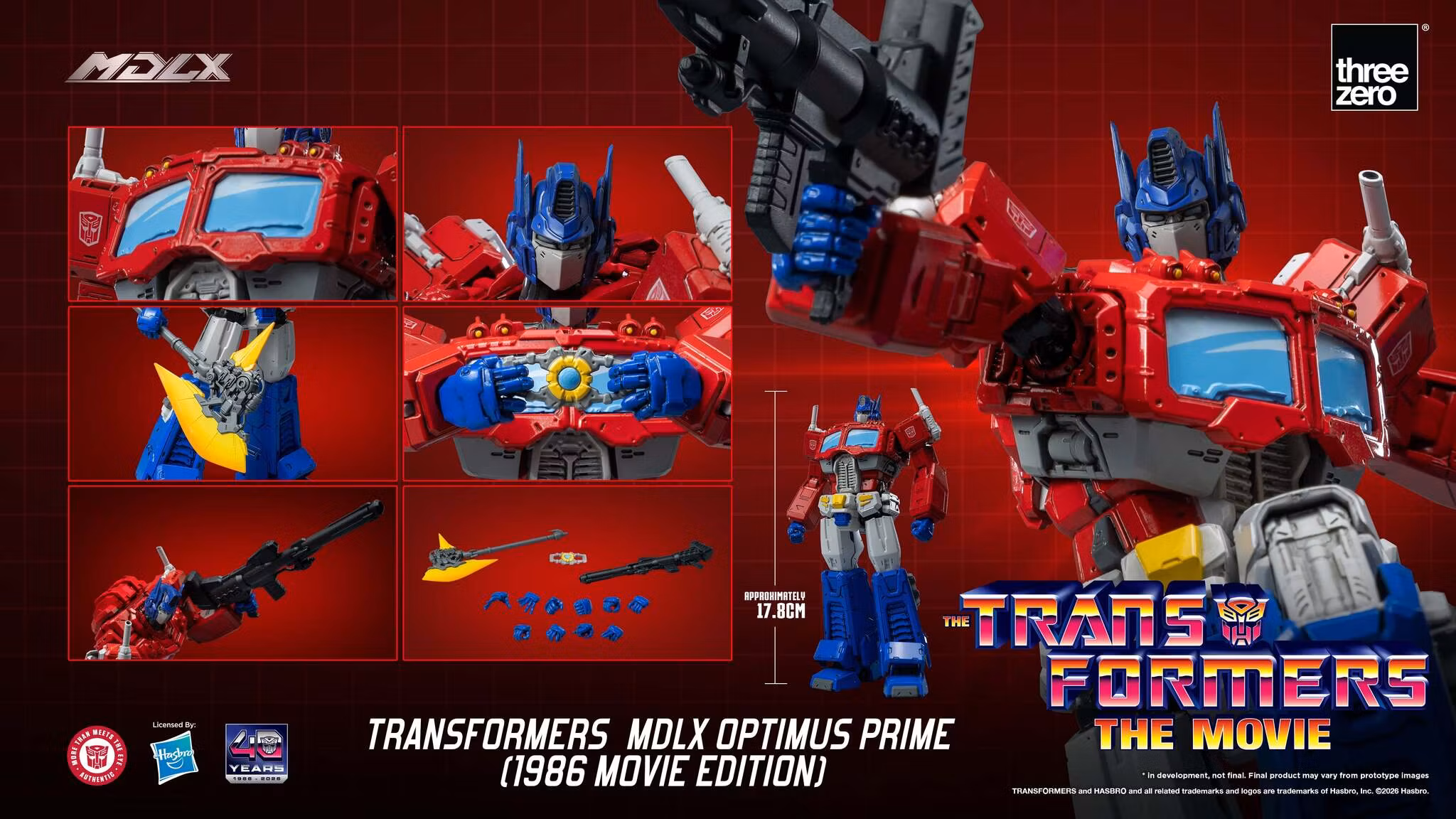 The Transformers: The Movie 40th Anniversary MDLX Optimus Prime (1986 Movie Edition) Action Figure