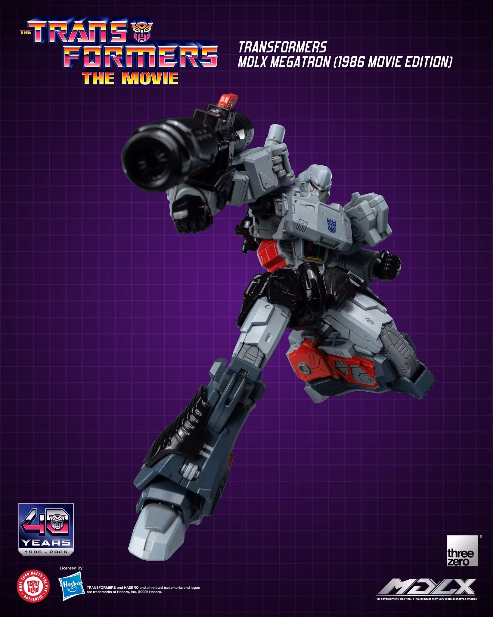 The Transformers: The Movie 40th Anniversary MDLX Megatron (1986 Movie Edition) Action Figure