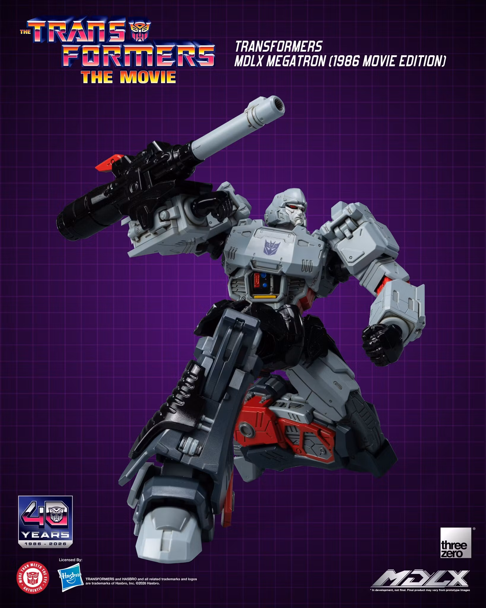 The Transformers: The Movie 40th Anniversary MDLX Megatron (1986 Movie Edition) Action Figure