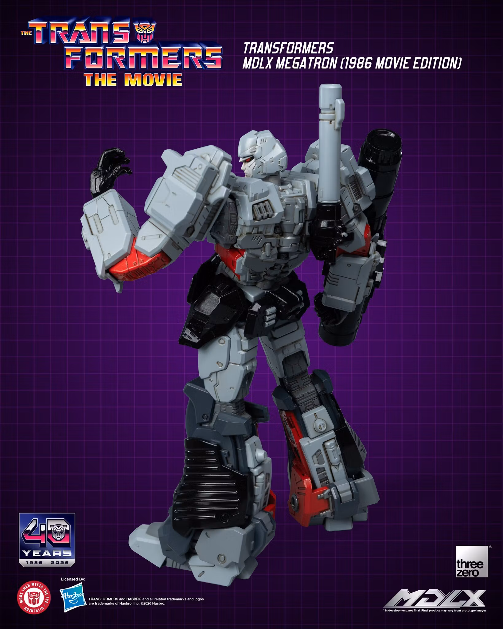The Transformers: The Movie 40th Anniversary MDLX Megatron (1986 Movie Edition) Action Figure