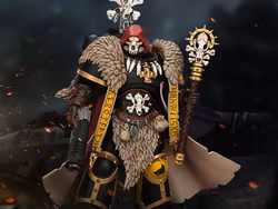 Warhammer 40,000 Space Wolves Wolf Priest with Absolvor Bolt Pistol and Crozius 1/18 Scale Action Figure