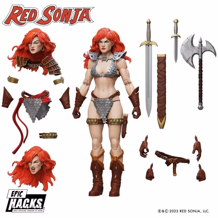 Red Sonja EPIC H.A.C.K.S. Red Sonja 1/12 Scale Action Figure