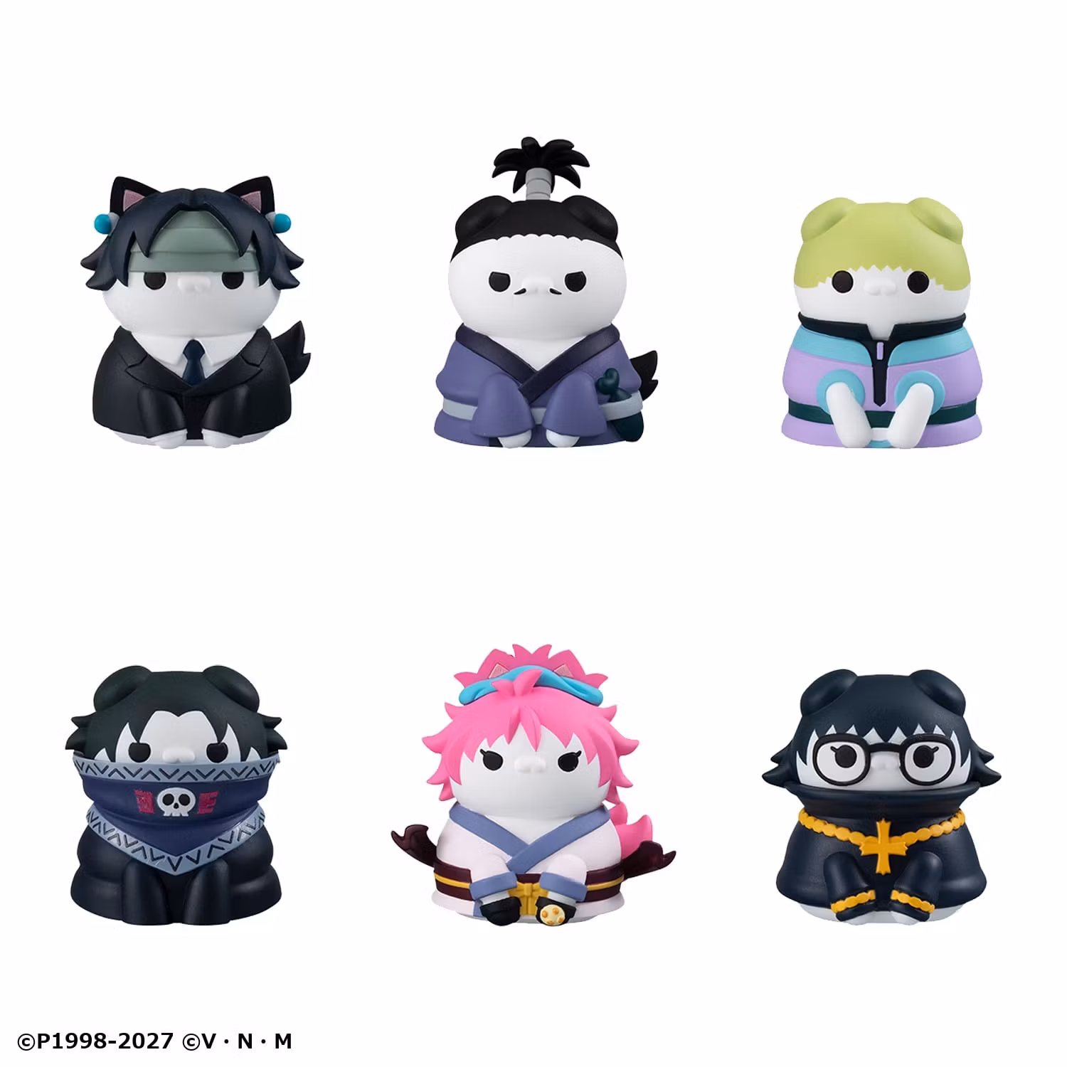 Hunter x Hunter Mega Cat Project Nyanter x Nyanter The Phantom Troupe Box of 8 Random Figures