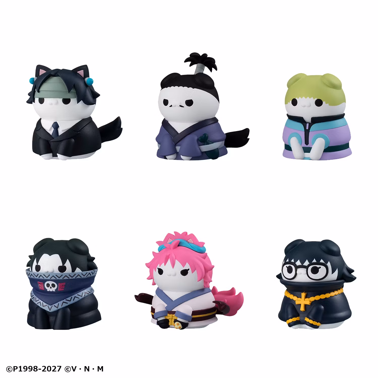 Hunter x Hunter Mega Cat Project Nyanter x Nyanter The Phantom Troupe Box of 8 Random Figures