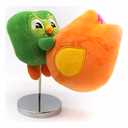 Duolingo Plush Keychain Streak Flame Duo