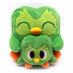 Duolingo Plush Figure Study Buddy Duo