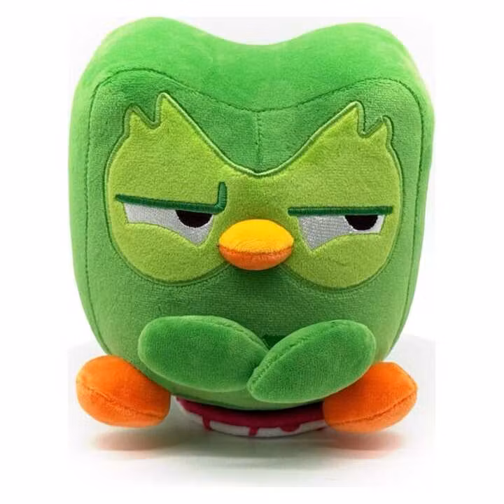 Duolingo Plush Figure No Streak Duo Shoulder Rider