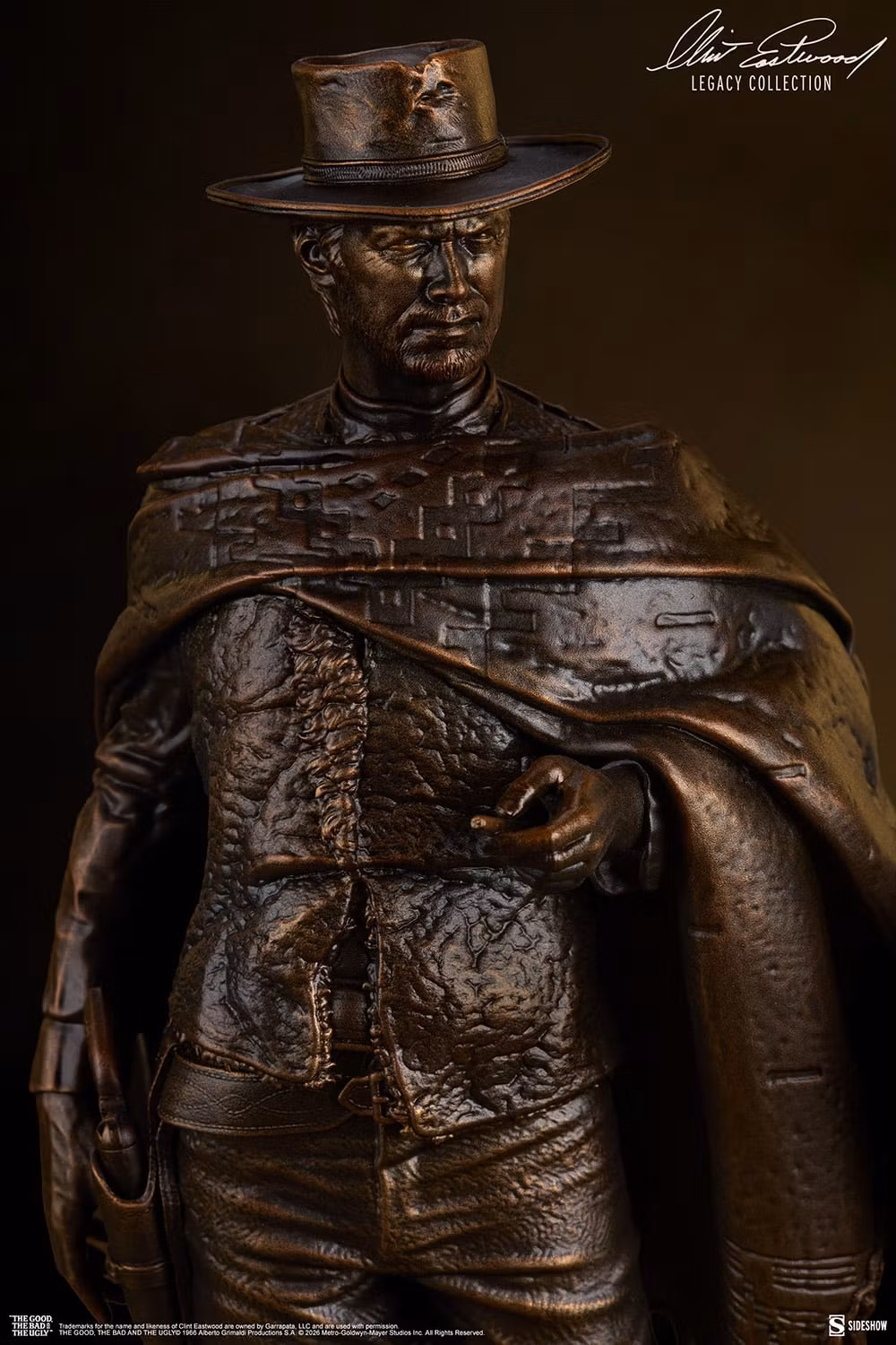 The Good, The Bad, and the Ugly Clint Eastwood Legacy Collection The Man with No Name (Faux Bronze) Statue