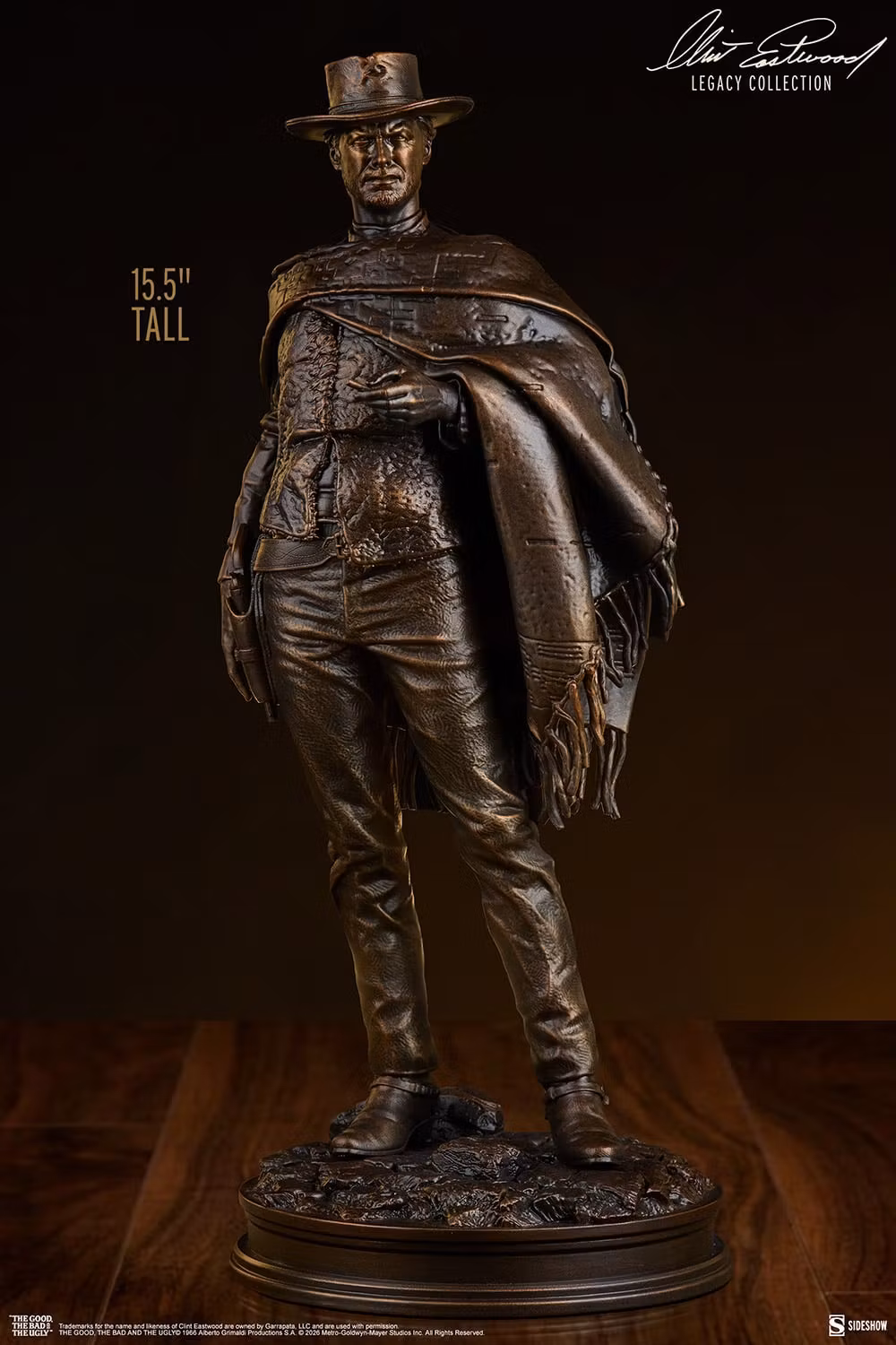 The Good, The Bad, and the Ugly Clint Eastwood Legacy Collection The Man with No Name (Faux Bronze) Statue