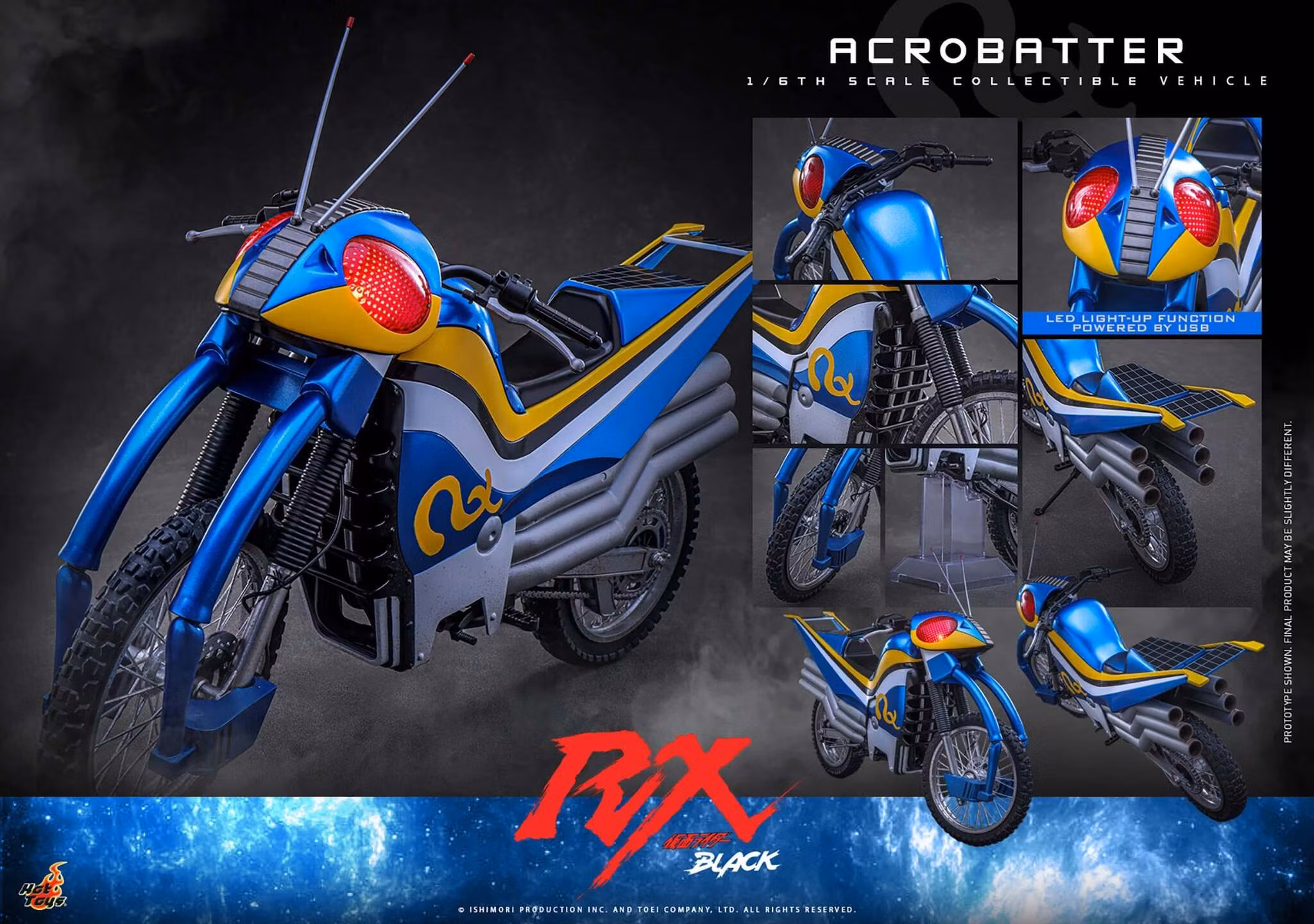 Kamen Rider Black RX TMS182 Acrobatter 1/6 Scale Vehicle Accessory