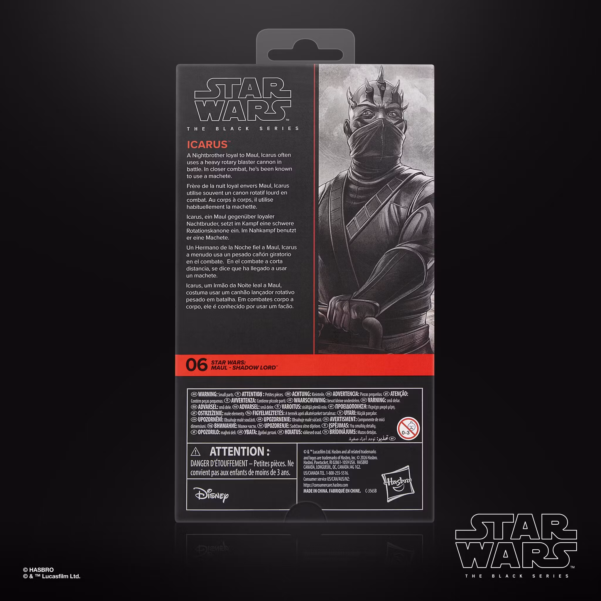 Star Wars: The Black Series Icarus (Maul- Shadow Lord) Action Figure