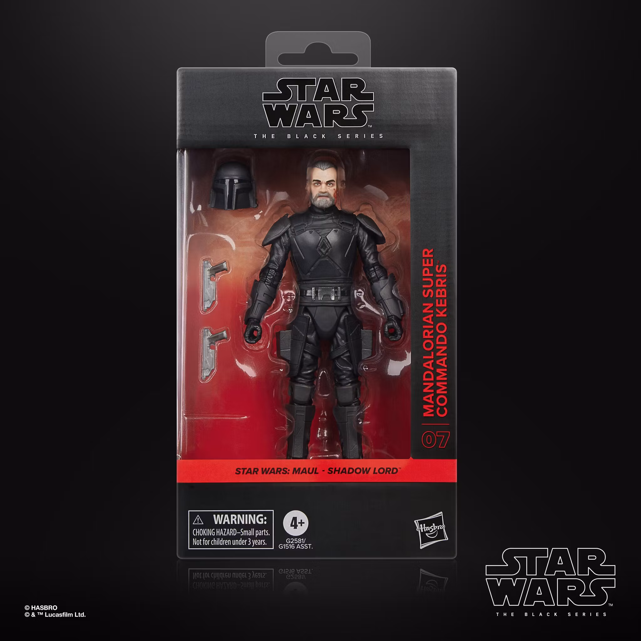 Star Wars: The Black Series Mandalorian Super Commando Kebris (Maul- Shadow Lord) Action Figure