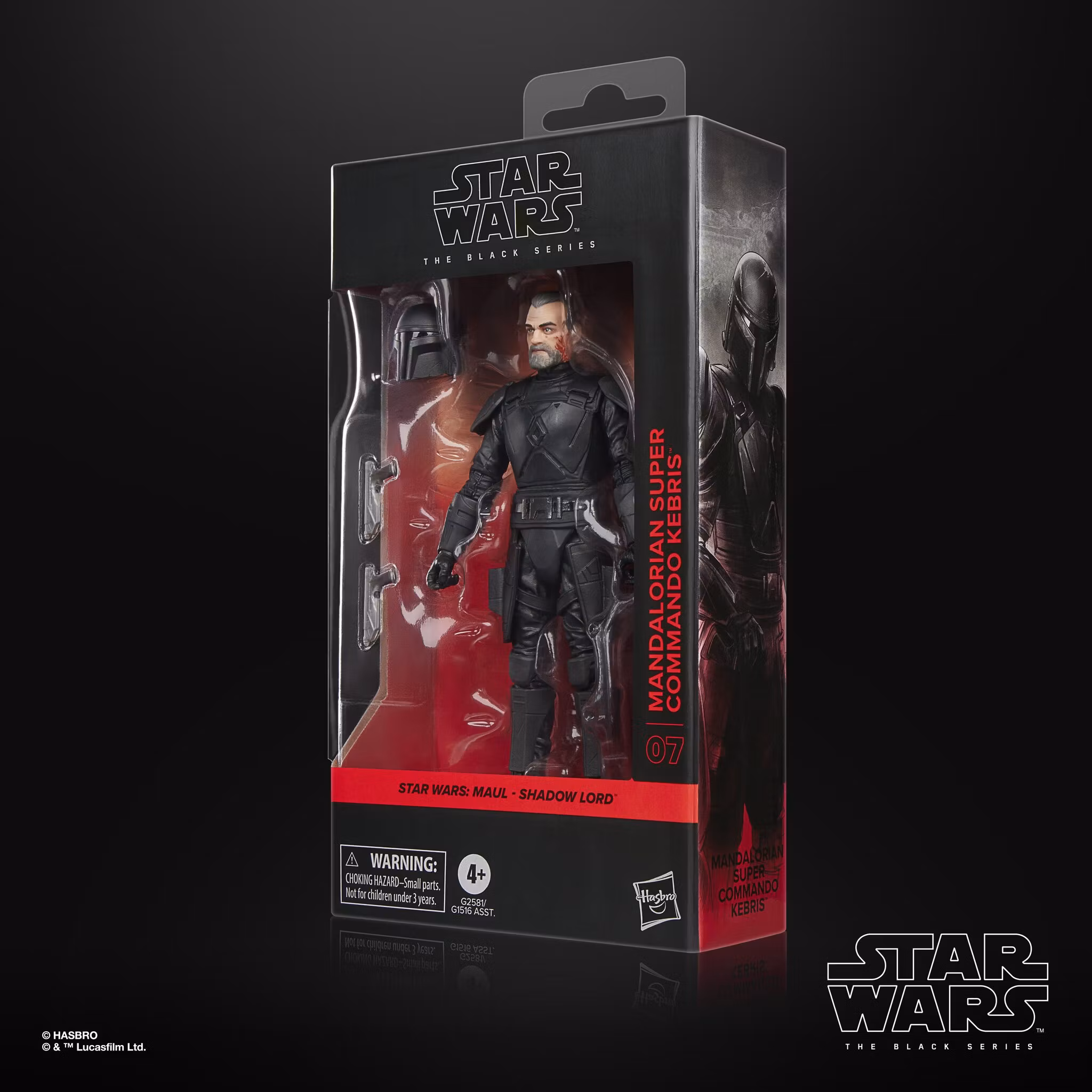 Star Wars: The Black Series Mandalorian Super Commando Kebris (Maul- Shadow Lord) Action Figure