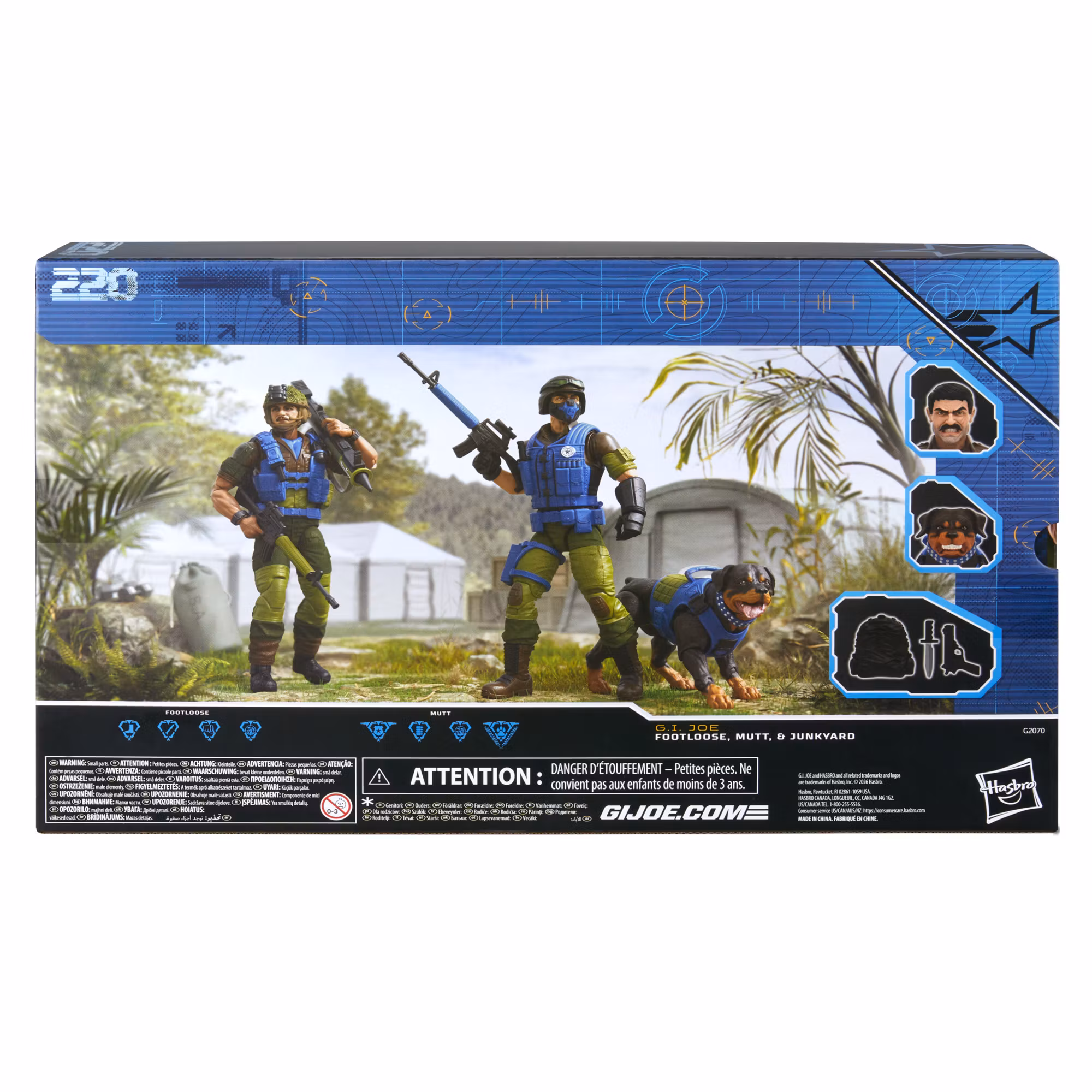 G.I. Joe Classified Series #220 Mad Marauders Footloose, Mutt & Junkyard Action Figure Three-Pack