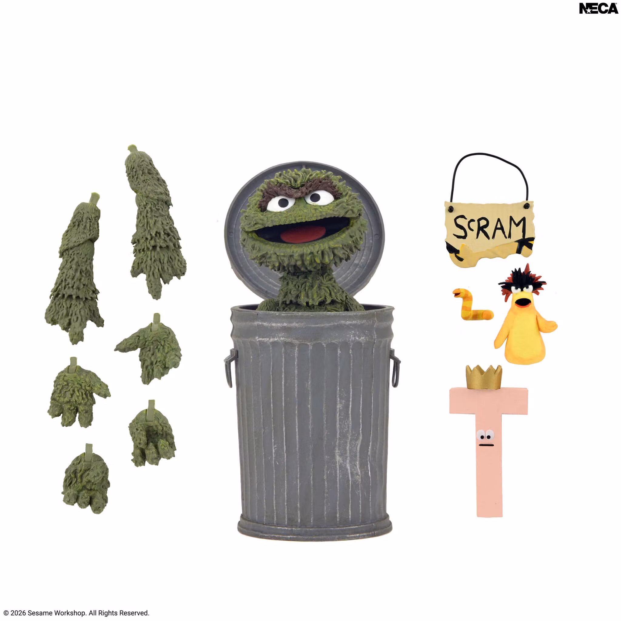 Sesame Street Ultimate Oscar the Grouch Action Figure