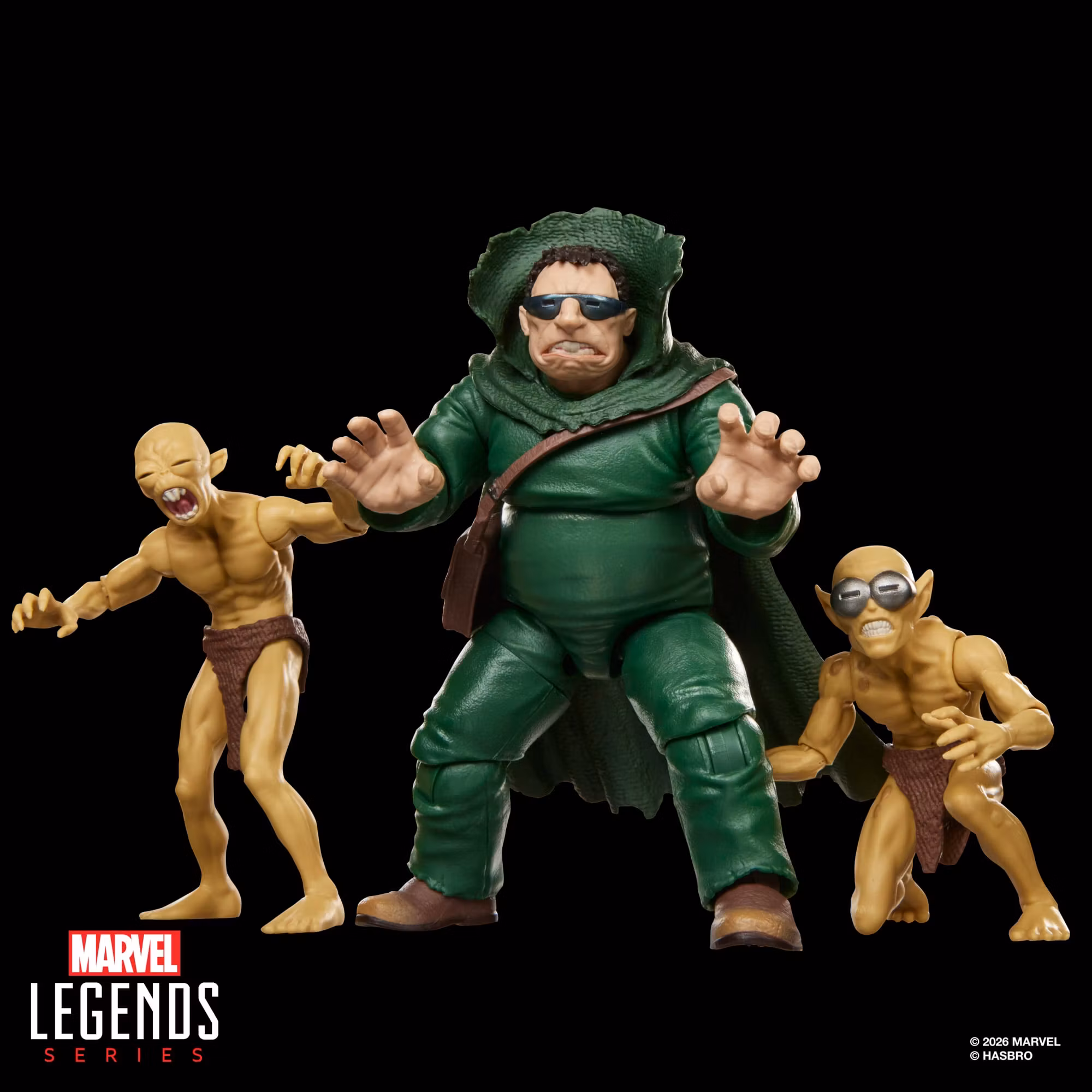 Fantastic Four Marvel Legends Mole Man & Moloids Action Figure Three-Pack