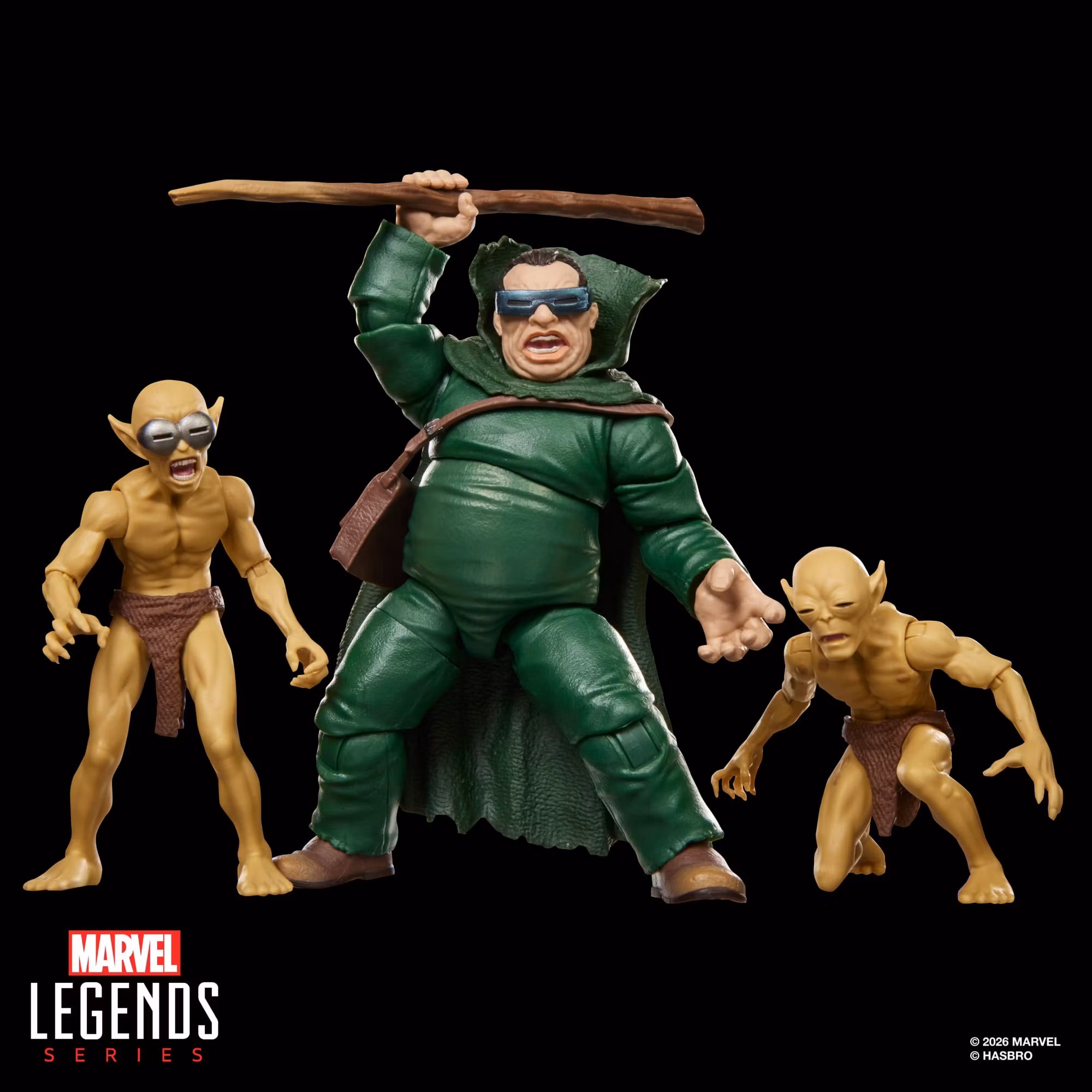 Fantastic Four Marvel Legends Mole Man & Moloids Action Figure Three-Pack