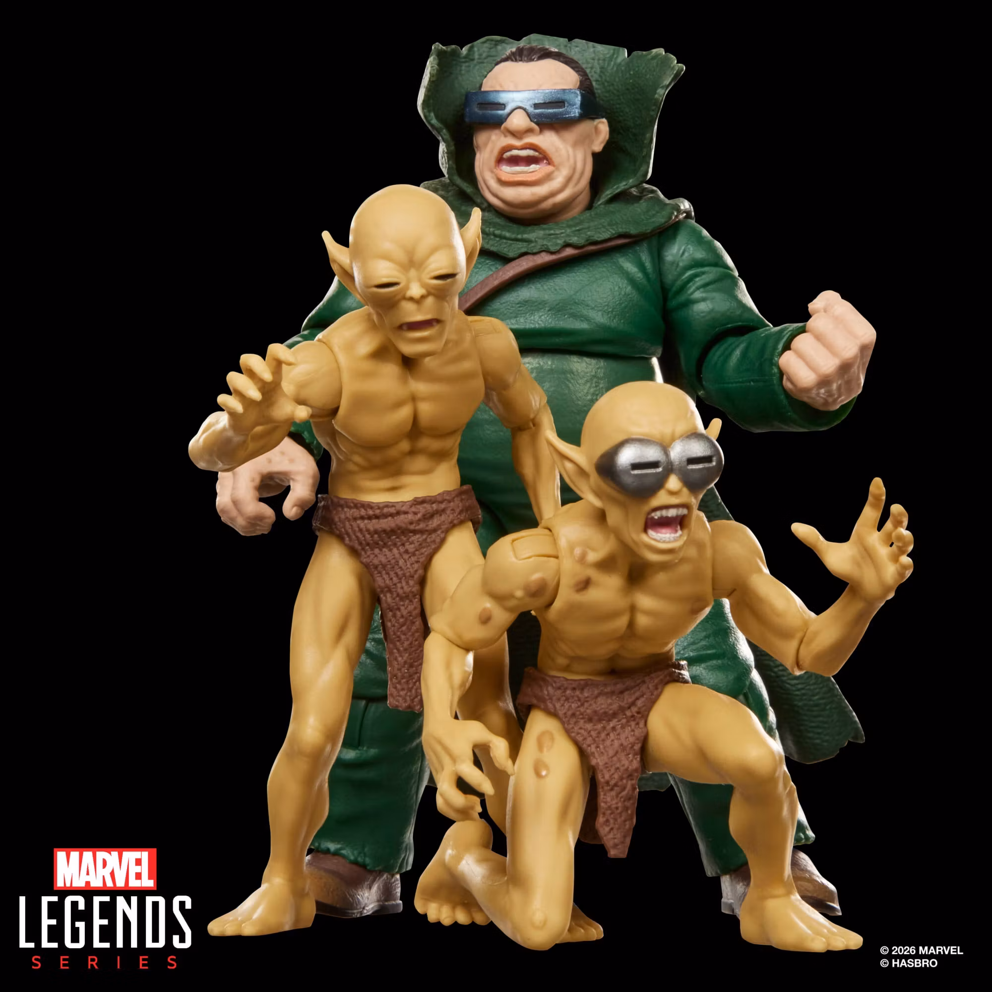 Fantastic Four Marvel Legends Mole Man & Moloids Action Figure Three-Pack