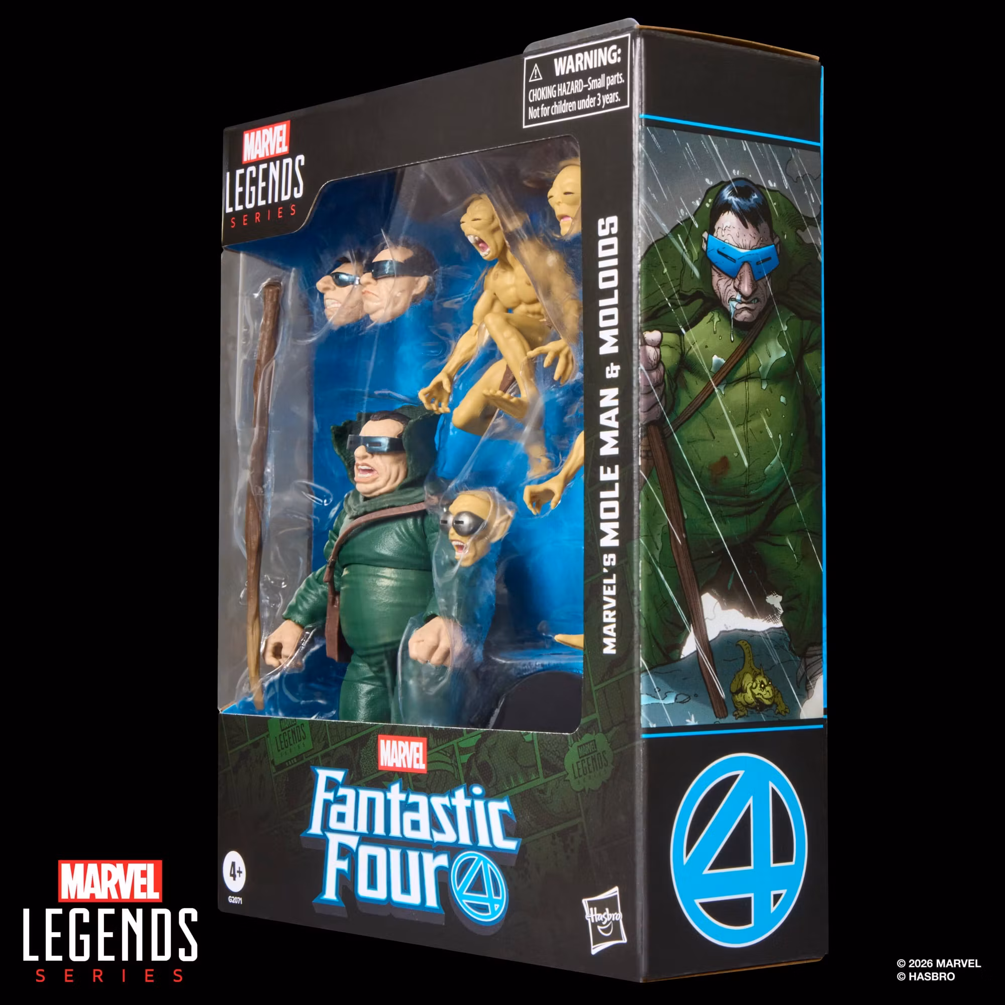 Fantastic Four Marvel Legends Mole Man & Moloids Action Figure Three-Pack