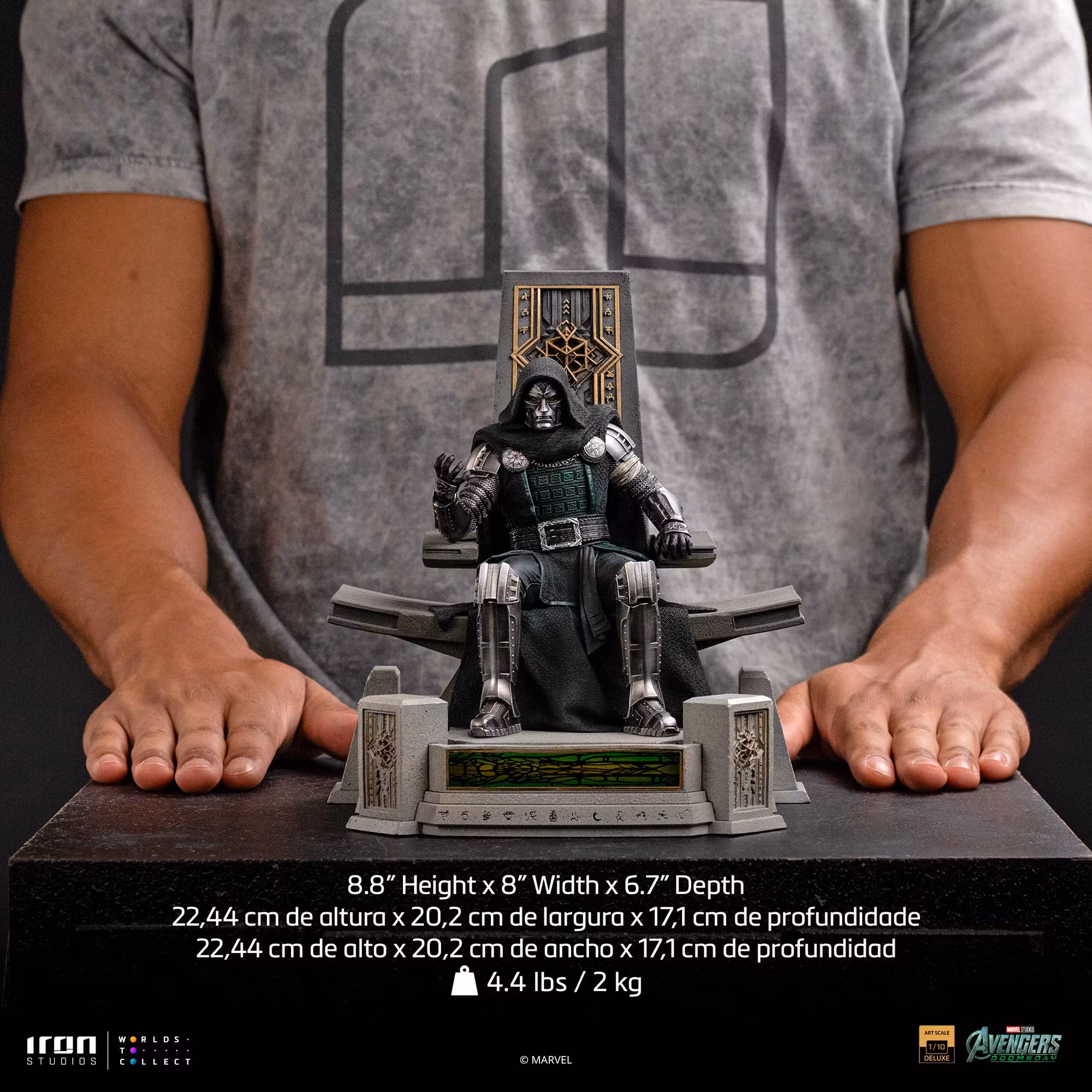 Avengers: Doomsday Doctor Doom on Throne 1/10 Art Scale Statue Numbered Edition
