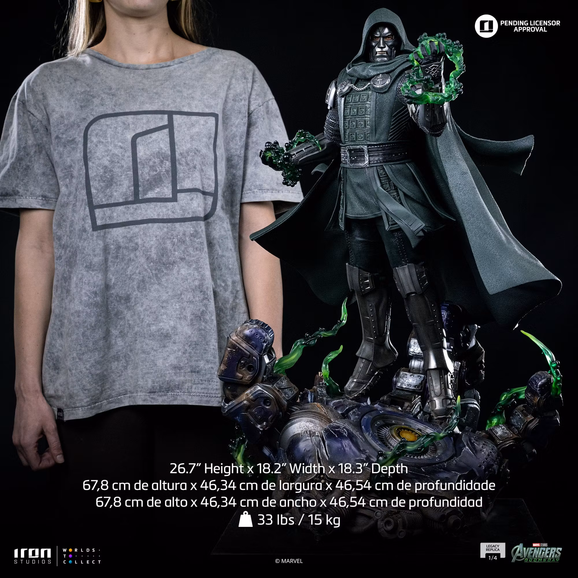 Avengers: Doomsday Legacy Replica Doctor Doom 1/4 Scale Statue
