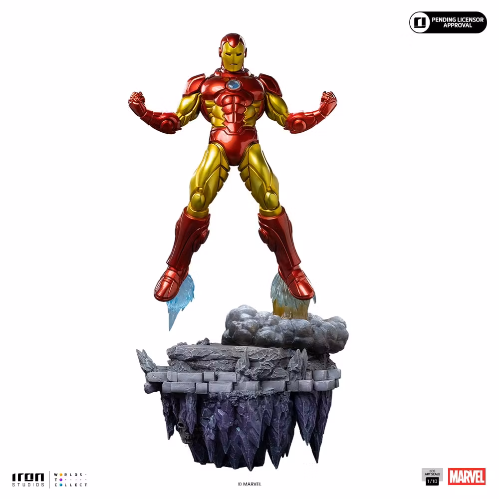 The Infinity Gauntlet Battle Diorama Series Iron Man 1/10 Art Scale Statue