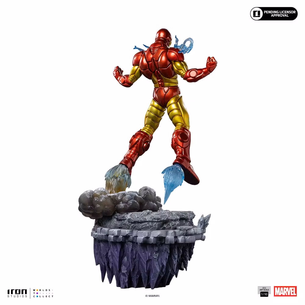 The Infinity Gauntlet Battle Diorama Series Iron Man 1/10 Art Scale Statue