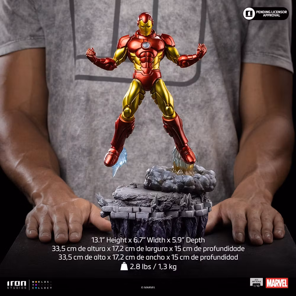 The Infinity Gauntlet Battle Diorama Series Iron Man 1/10 Art Scale Statue
