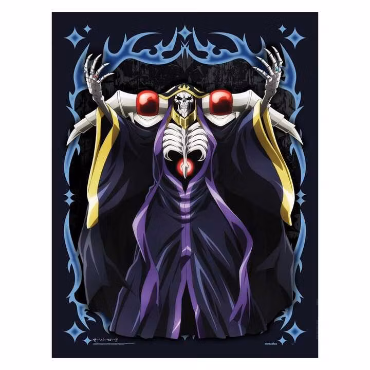 Overlord Fabric Poster Ainz Ooal Gown