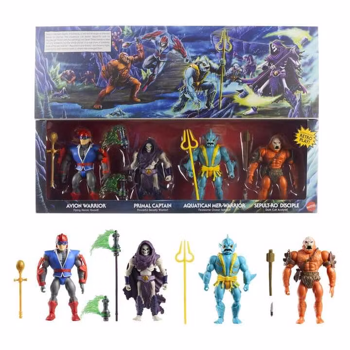Masters of the Universe Origins Action Figure 4-Pack Battle for Subternia