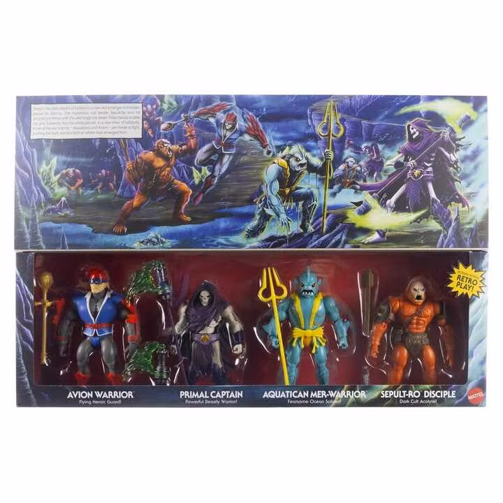 Masters of the Universe Origins Action Figure 4-Pack Battle for Subternia