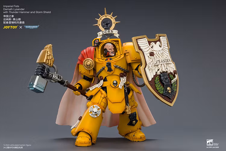 Warhammer 40,000 Imperial Fists Darnath Lysander 1/18 Scale Action Figure