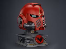 Warhammer 40,000 Blood Angels Mk X 1/1 Scale Helmet Replica with Display Stand