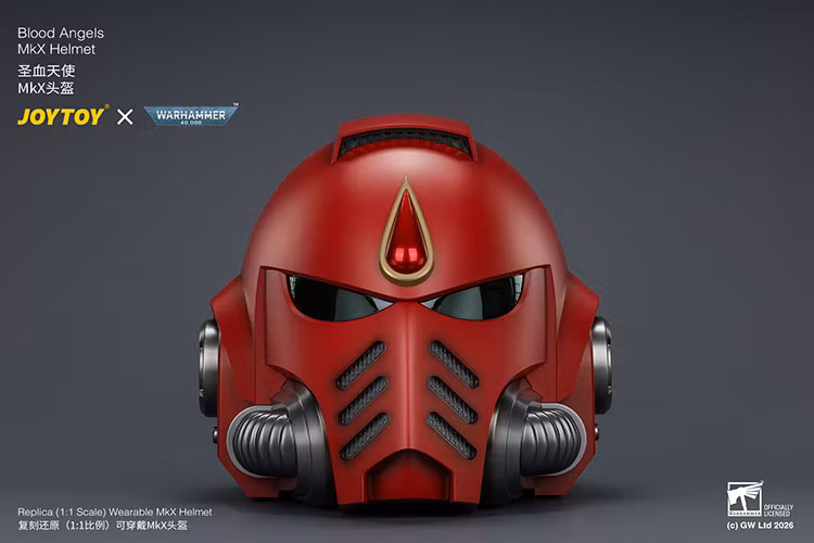 Warhammer 40,000 Blood Angels Mk X 1/1 Scale Helmet Replica