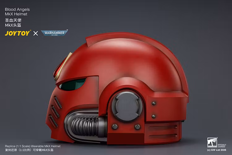 Warhammer 40,000 Blood Angels Mk X 1/1 Scale Helmet Replica