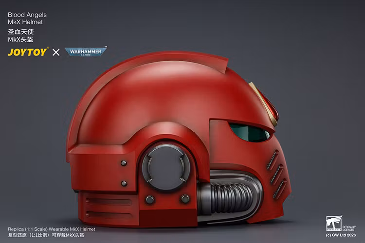 Warhammer 40,000 Blood Angels Mk X 1/1 Scale Helmet Replica