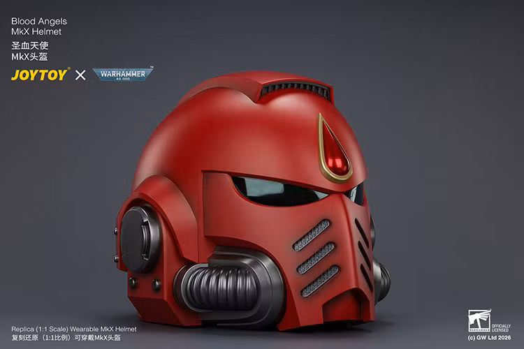 Warhammer 40,000 Blood Angels Mk X 1/1 Scale Helmet Replica