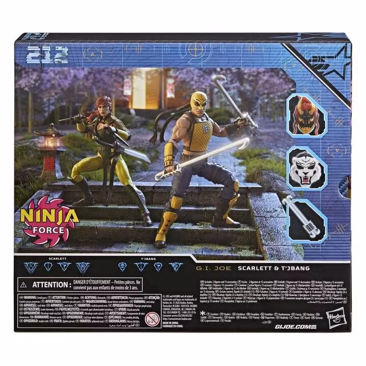G.I. Joe Classified Series Action Figure 2-Pack #212 Ninja Force Scarlett & T'Jbang