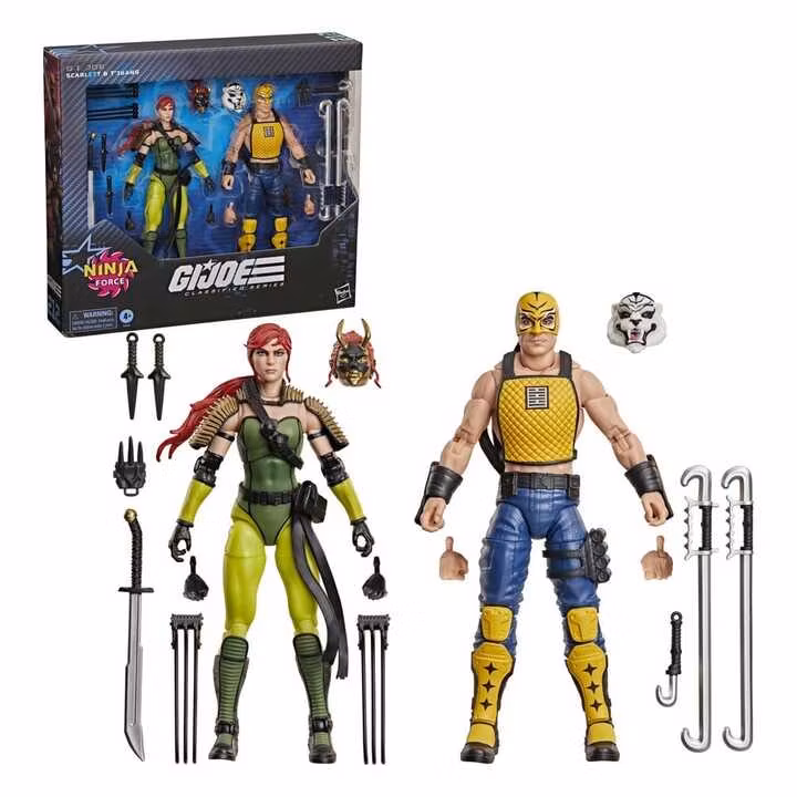G.I. Joe Classified Series Action Figure 2-Pack #212 Ninja Force Scarlett & T'Jbang