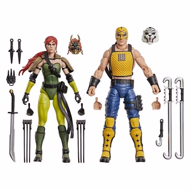 G.I. Joe Classified Series Action Figure 2-Pack #212 Ninja Force Scarlett & T'Jbang