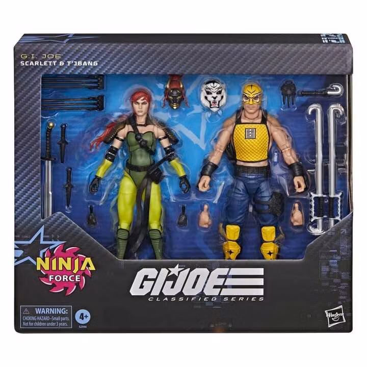 G.I. Joe Classified Series Action Figure 2-Pack #212 Ninja Force Scarlett & T'Jbang
