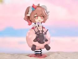 Arknights Happy Shake Eyjafjalla the Hvit Aska Springy Chibi Figure