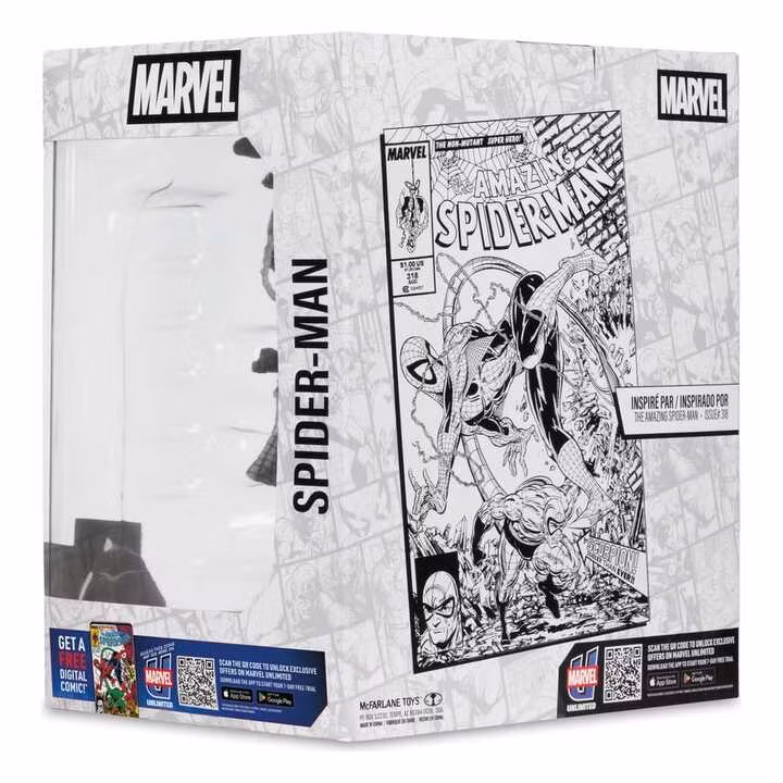 Marvel PVC Statue !/10 Spider-Man (Line Art) (The Amazing Spider-Man #318) (Gold Label)