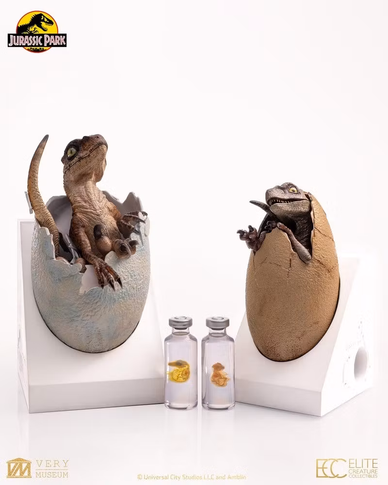Jurassic Park Replica Bust Velociraptor Hatching Egg