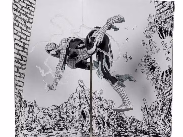 Marvel PVC Statue !/10 Spider-Man (Line Art) (The Amazing Spider-Man #318) (Gold Label)