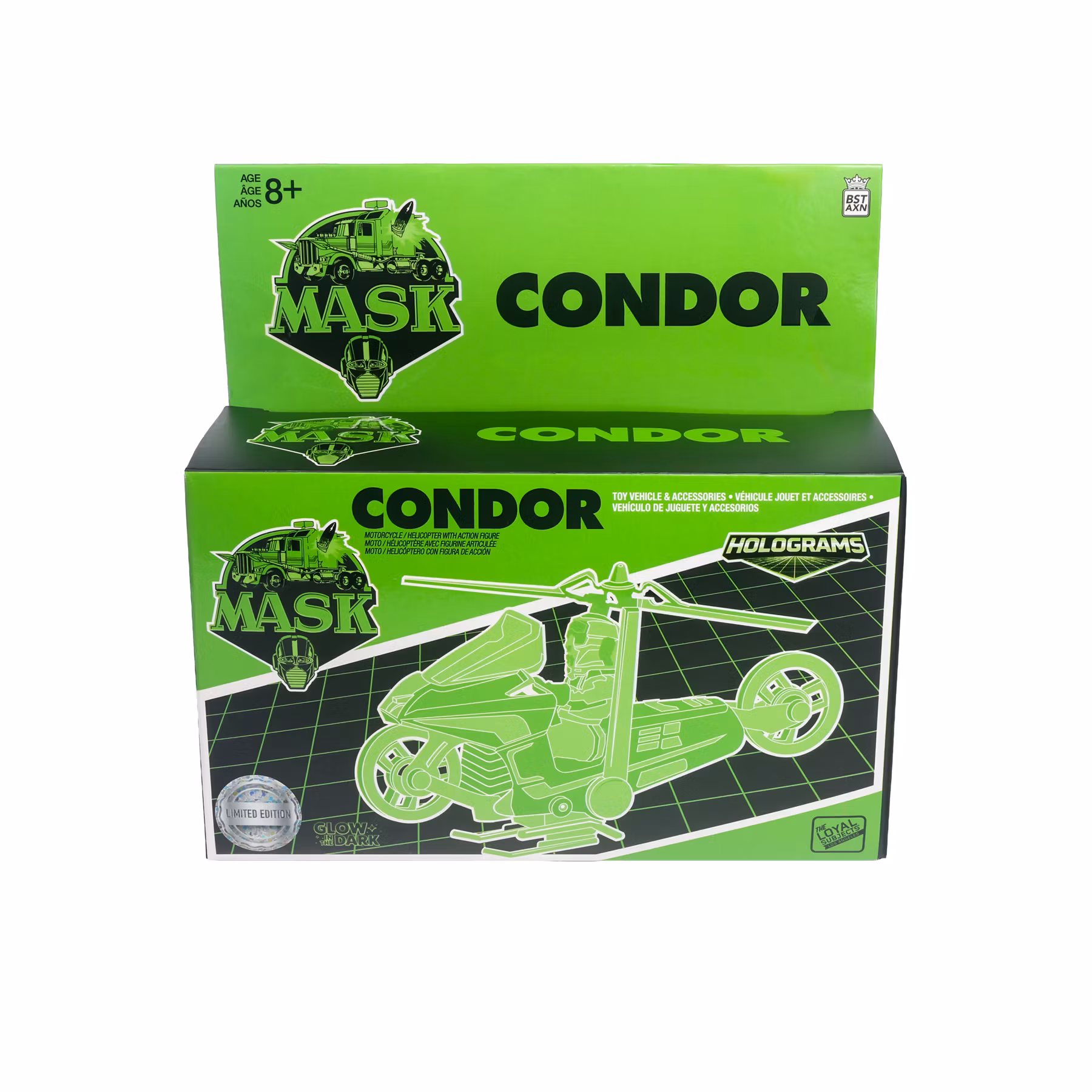 M.A.S.K. Condor with Brad Turner (Hologram Edition) SDCC 2026 Exclusive Vehicle & Action Figure Set