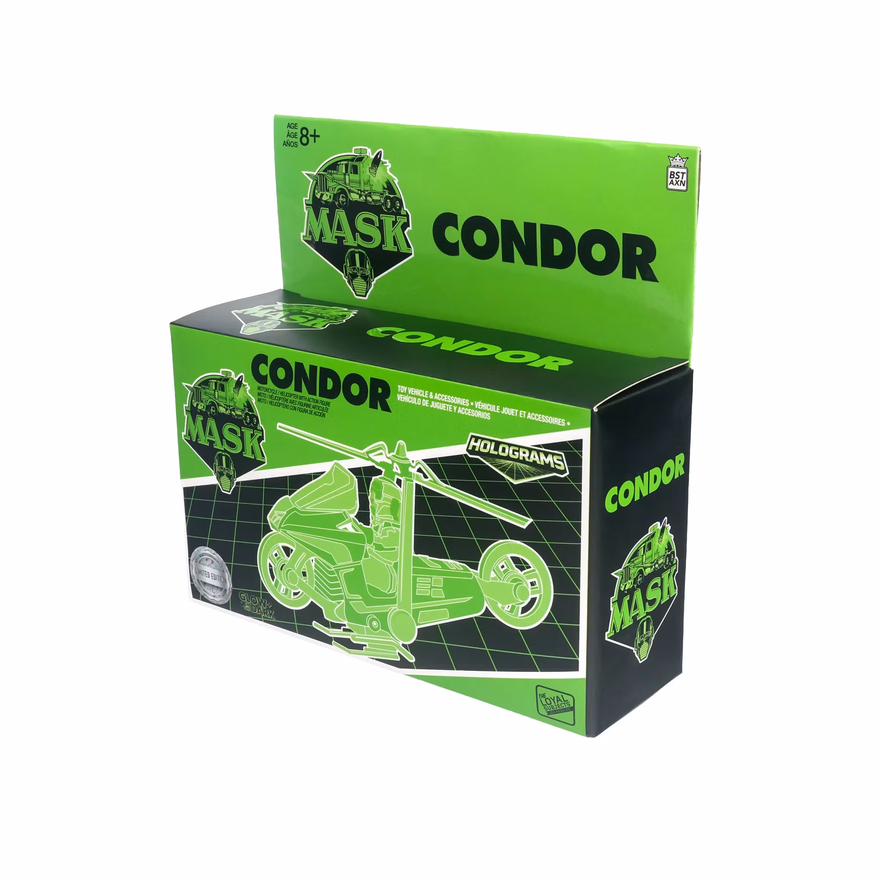M.A.S.K. Condor with Brad Turner (Hologram Edition) SDCC 2026 Exclusive Vehicle & Action Figure Set