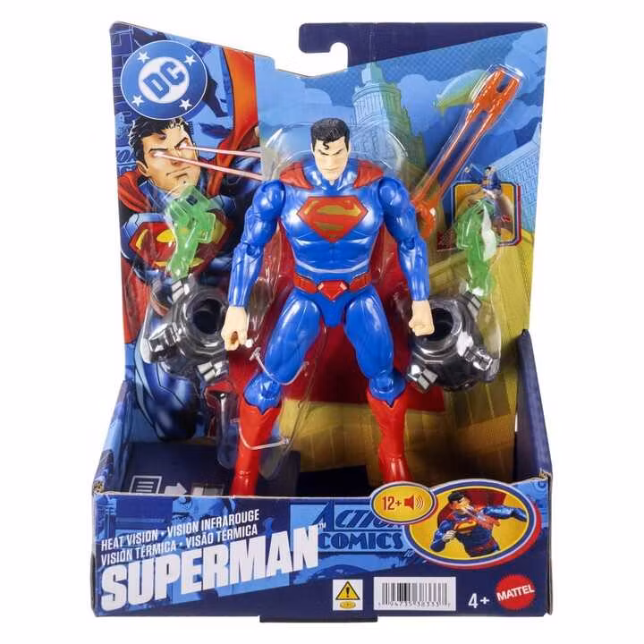 DC Premier Action Figure with Sound & Light Heat Vision Superman