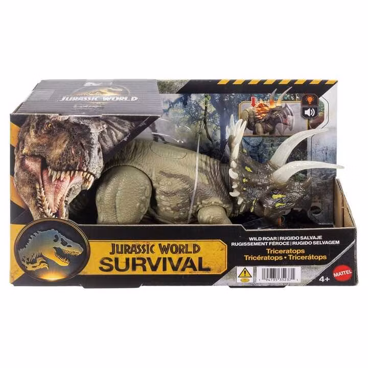 Jurassic World: Survival Action Figure Wild Roar Triceratops